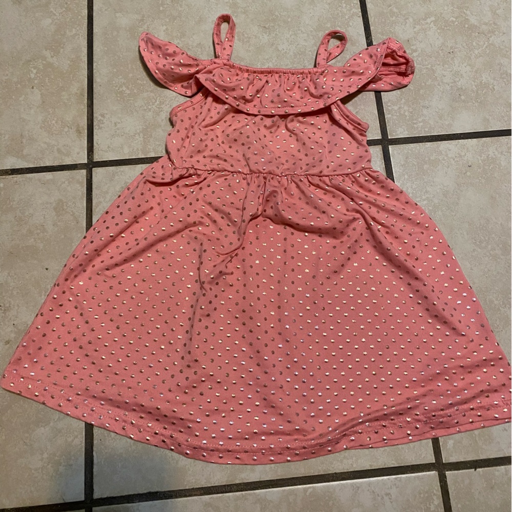 Pink Polka Dot Kids Dress